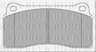 BORG & BECK bbp2437 -  Комплект тормозных колодок, дисковый тормоз
